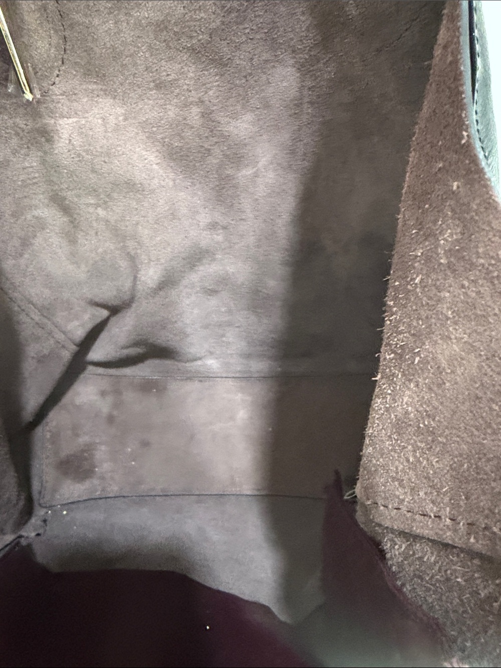 Coach Black Pebbled Leather Tote with Gold Accent Tag - Picture 6 of 6